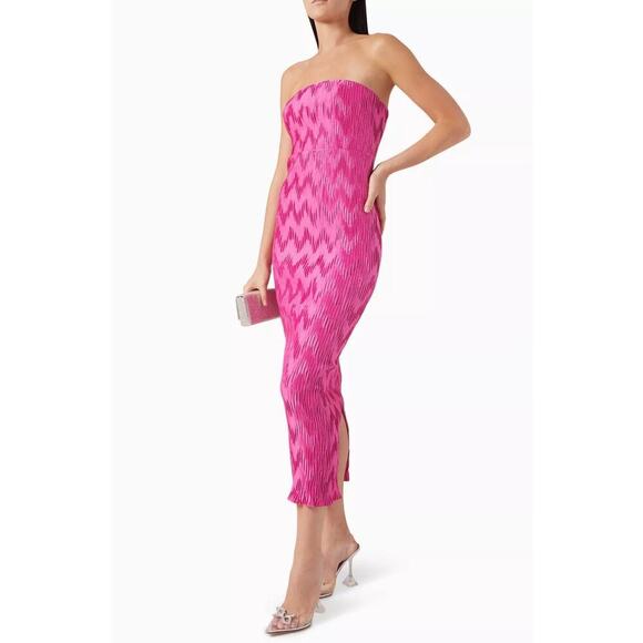 B27 L'Idee Affaire Strapless Midi Dress Womens 10 Y2K - Picture 3 of 11